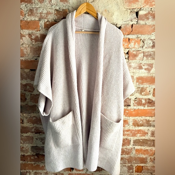 aerie Sweaters - Aerie Ballerina Pink Chunky Knit Oversized Cardigan Sweater